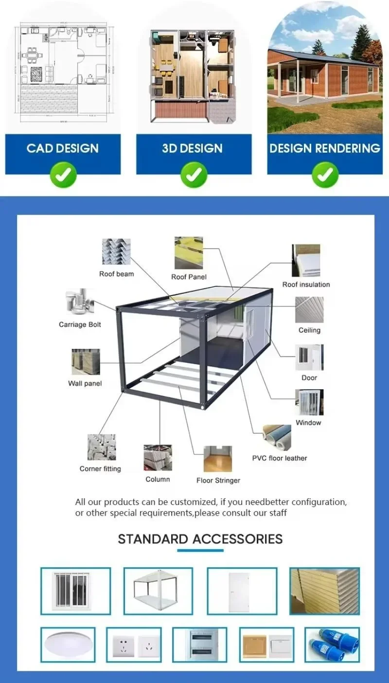 Cost Effective Outdoor Leisure Container House Hurricane Impact Resistant Aluminium Alloy Container Anti Theft Removable House
