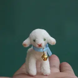 Feltro di lana di pecora bambola fai da te accessori per cartoni animati confezione di materiale Kawaii fatto a mano punto artigianale ricamo ago feltro di lana regalo