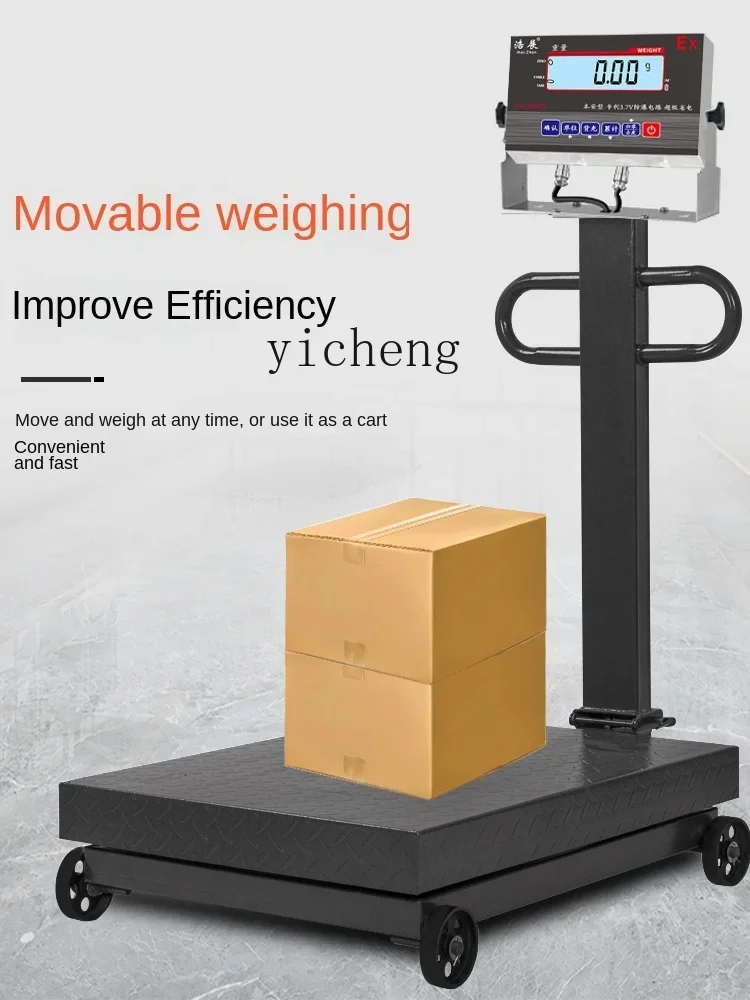 Wheel Explosion-Proof Electronic Scale Hand Push Movable Intrinsically Safe Explosion-Proof Platform ScaleC10