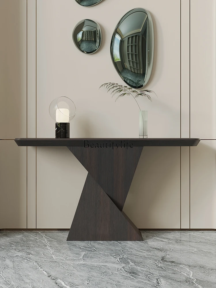 

Italian Minimalist Entryway Table Modern Simple Light Luxury High-End Entryway Hallway Table
