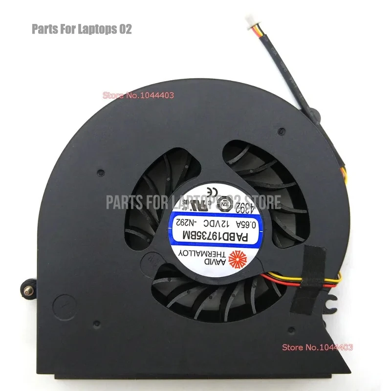 PP New Laptop CPU Cooling Fan For MSI GT72 GT72VR 2QD 6QD Dominator Pro MS-1781 PABD19735BM-N265 PABD19735BM-N292 N322 12V 3Pins