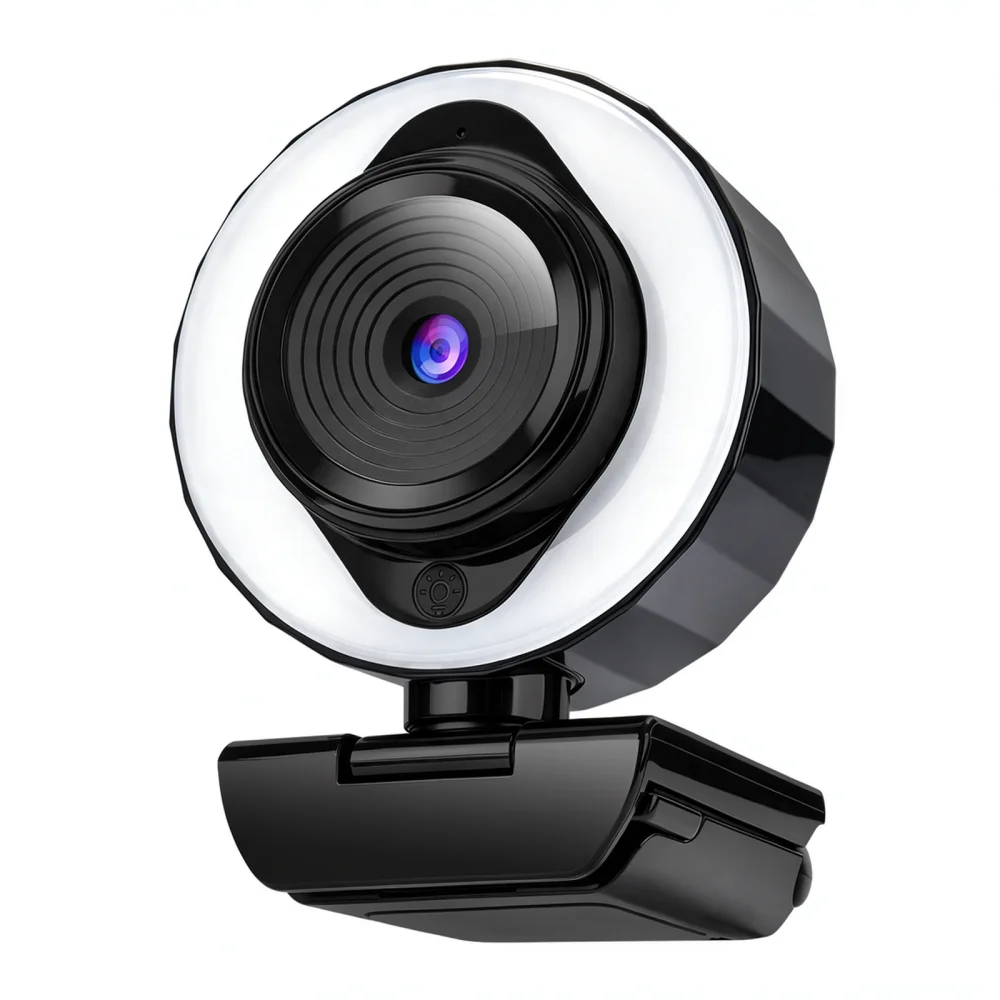 Professional 4K Computer Webcam Autofocus USB Camera Privacy Protection LED Fill Light For Laptop Desktop Online Meeting Gaming