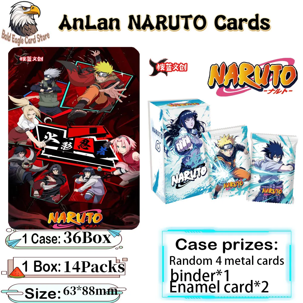 Wholesale 2026 New Anlan Culture Naruto Mini Card Pack Series CCG/TCG Collector Blind Box Anime Hobby Gifts