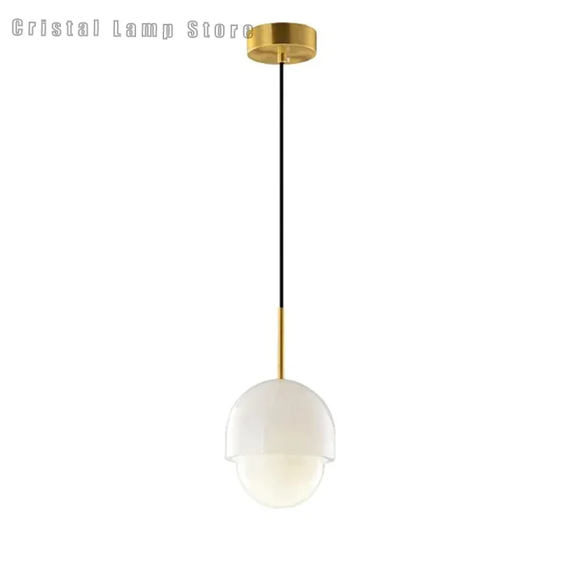 Modern Minimalist Style Lighting For Restaurant Bedrooms Alabaster Material Design And Decoration Led Suspended Pendant Lamp