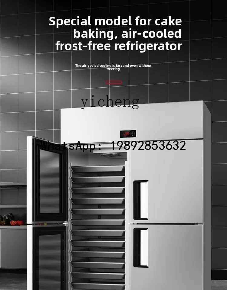 

AB vegetable fresh-keeping cabinet double door three door refrigerated display cabinet commercial vertical refrigerator freezer
