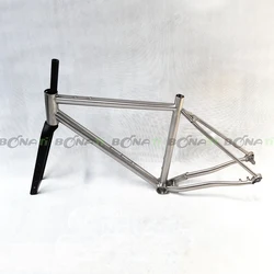 Titanium Gravel Bike Frame, Road Bicycle, Flat Mount, Disc Brake, Cyclecross