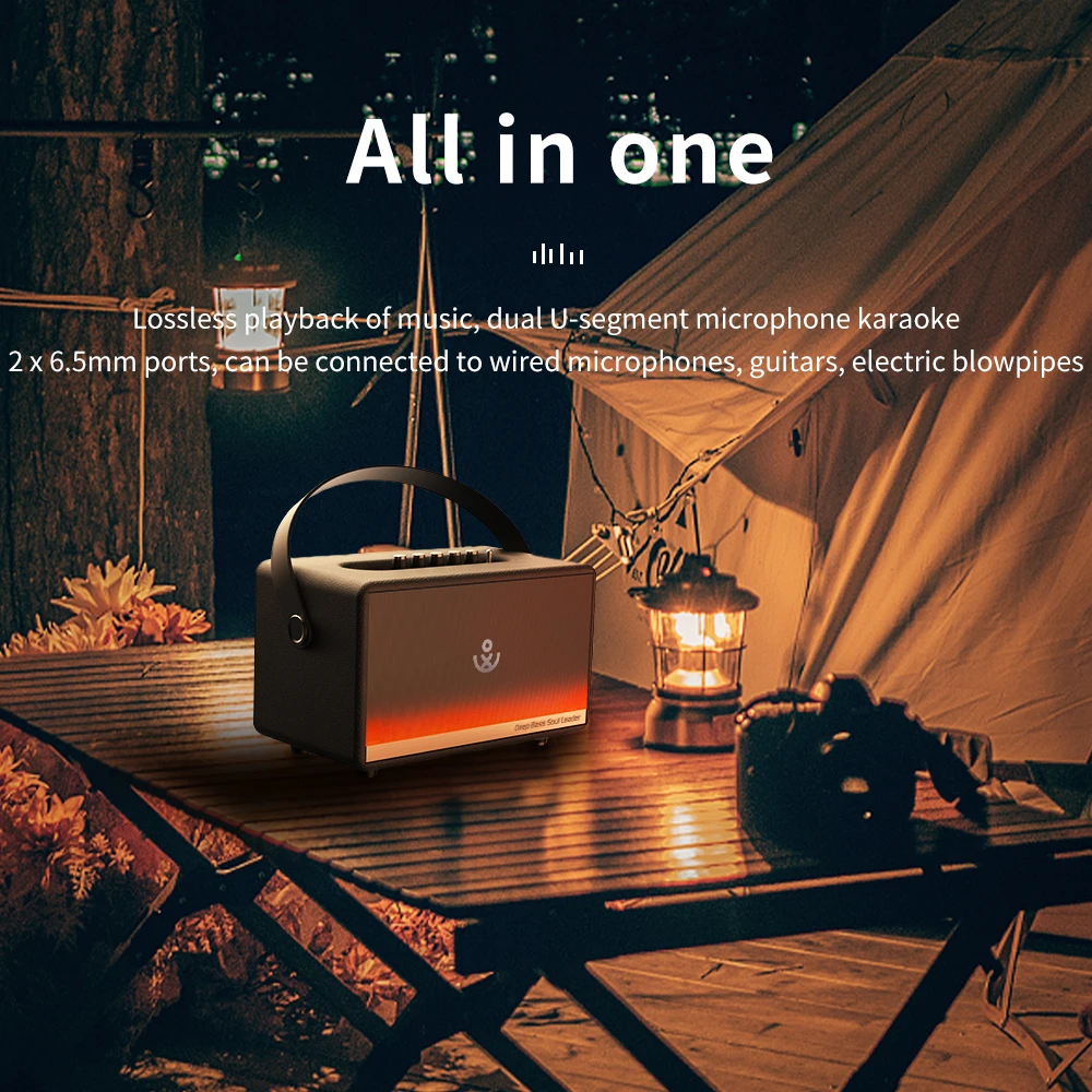 XDOBO Mirage 130W Wireless Bluetooth-altoparlante compatibile Deep Bass Soul Leader Home Karaoke Sound Box funzione Power Bank