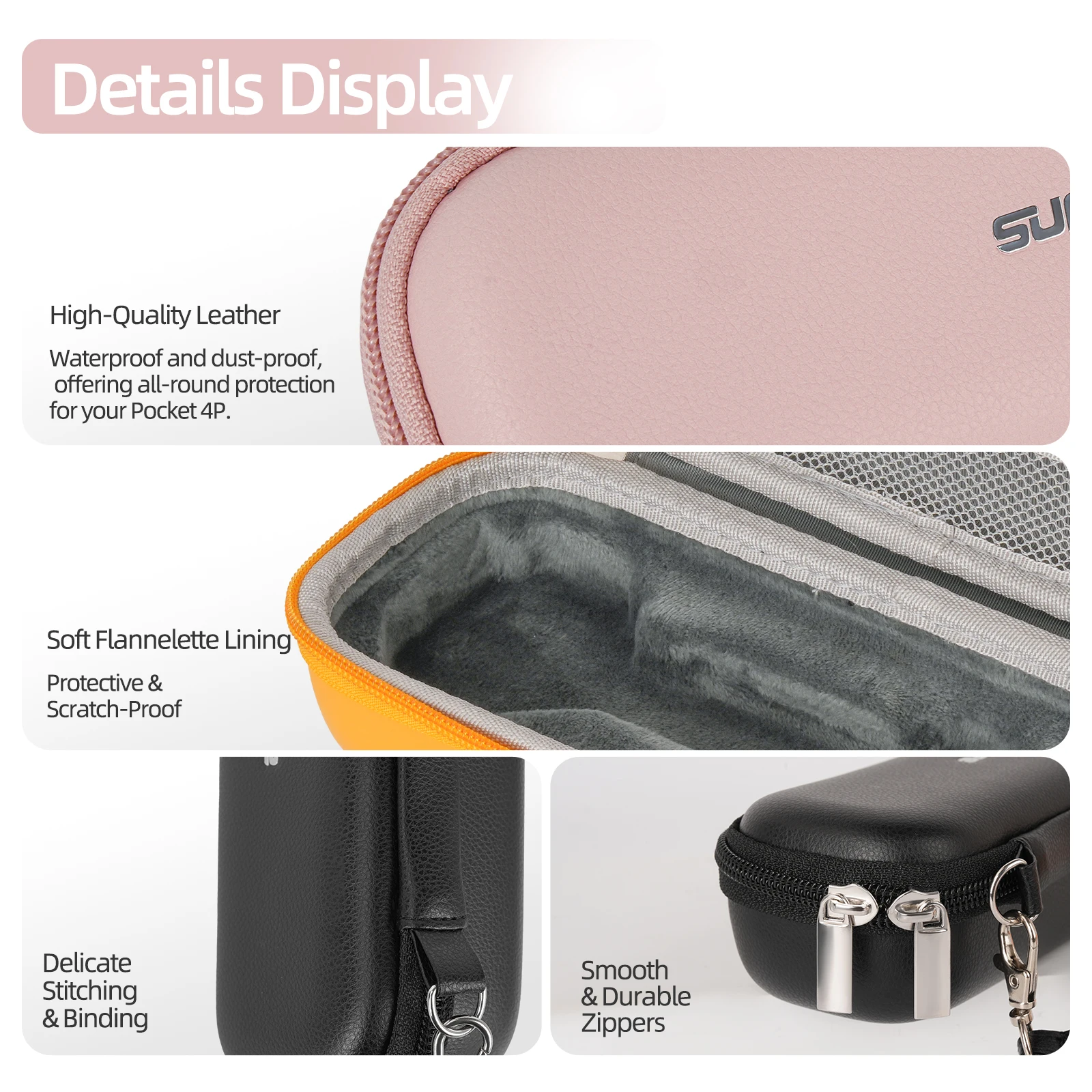 Portable Storage Bag for DJI Pocket 4 Pro Camera Dust-proof and impact-resistant Protective Accessories