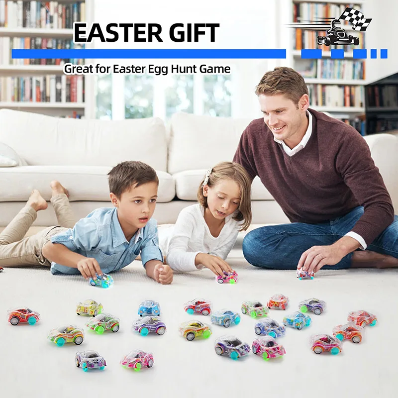 Mini-Rückziehautos-Set für Kinder - Rennfahrzeuge als Partygeschenke, Schatzkiste, Klassenzimmerpreise, Piñata-Füller, Geschenktüten-Bescherung – Detail 3