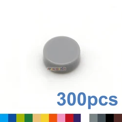 300pcs Round Building Blocks 1x1, 33color, educational and creative toys for children, size compatible with 98138