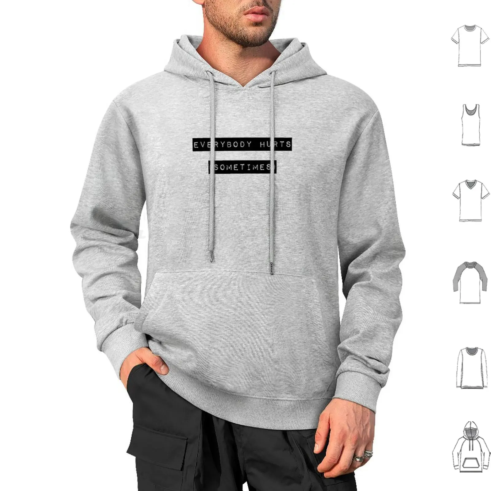 Everybody Hurts 2 Hoodie cotton Long Sleeve Everybody Hurts Rem R E M Music Lyrics Songs Albums Automatic For The