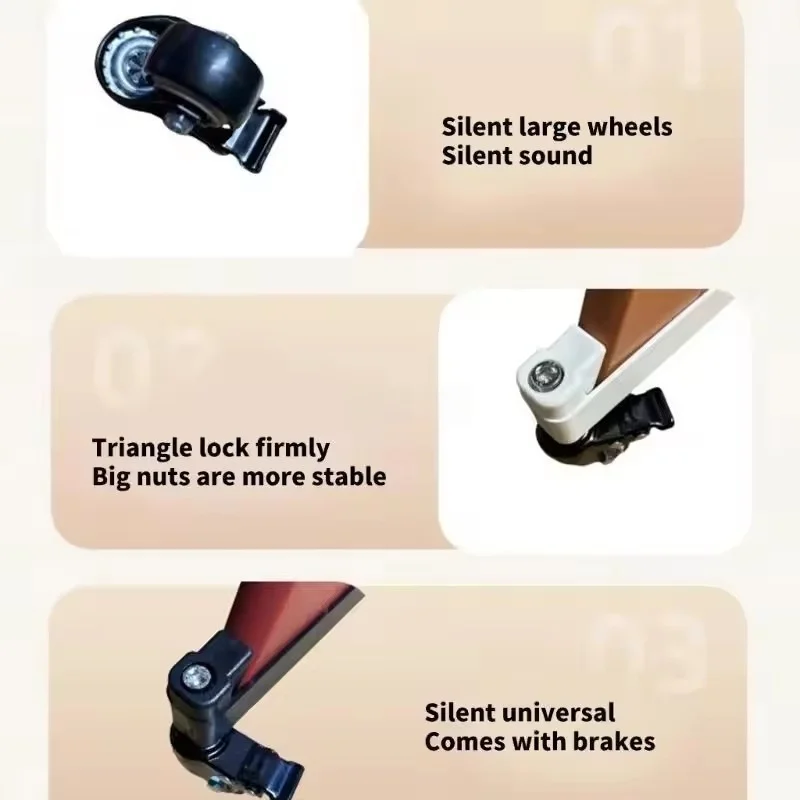 عجلة كرسي مرتفع للأطفال من البلاستيك هادئة لكرسي تناول الطعام بعجلة التنقل بدون جهد #4