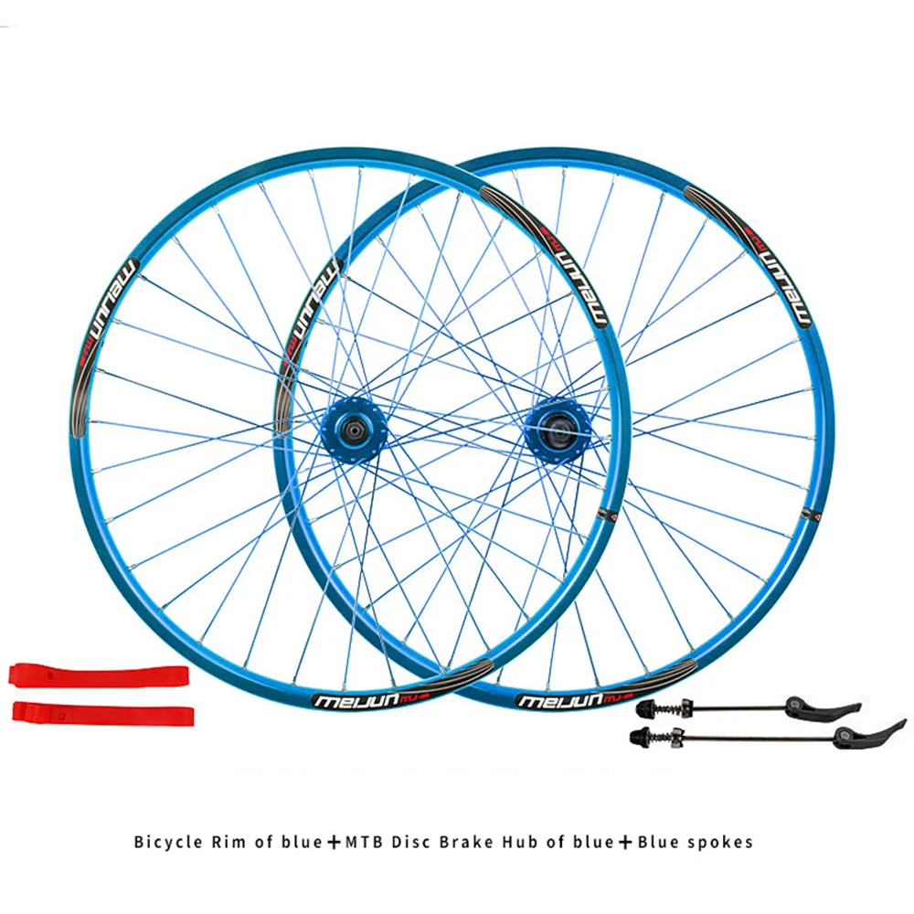 26 inch Mountain bike wheel set MTB disc brake wheelset Aluminum alloy double rim 32 hole hub QR 100*9mm 135*10MM bicycle wheels