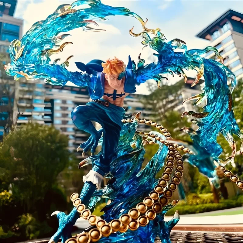 One Piece King, Marco volador operado a mano, pájaro muerto, barba blanca, grupo de una pieza, animación de anime, adornos modelo opaconados a mano