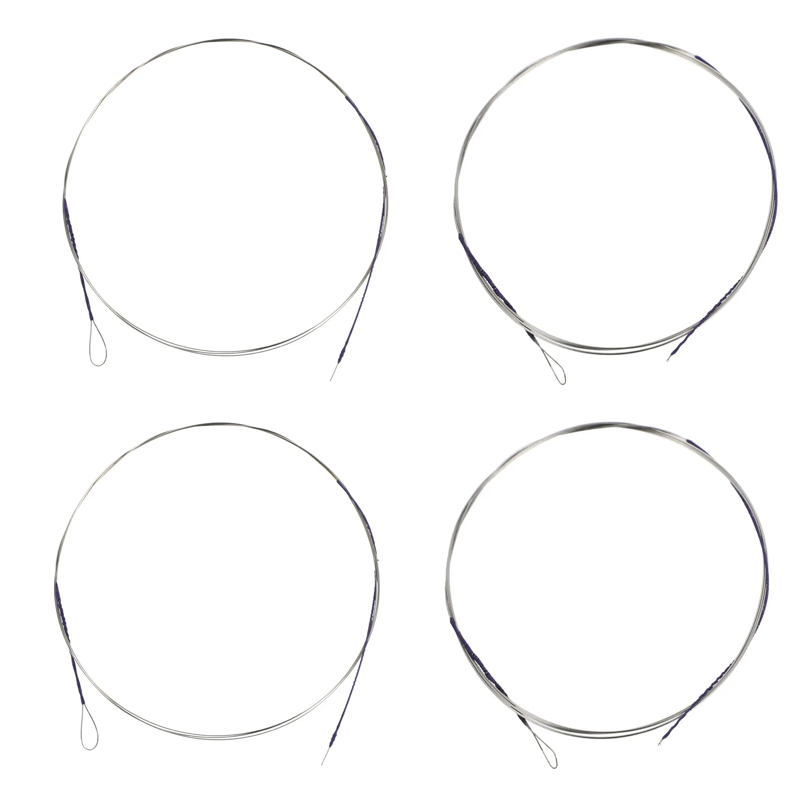 

4 Pcs Erhu String Set Strings Clear Sound Musical Instruments Violin Replacement Accessories Professional Metal Rich Overtones