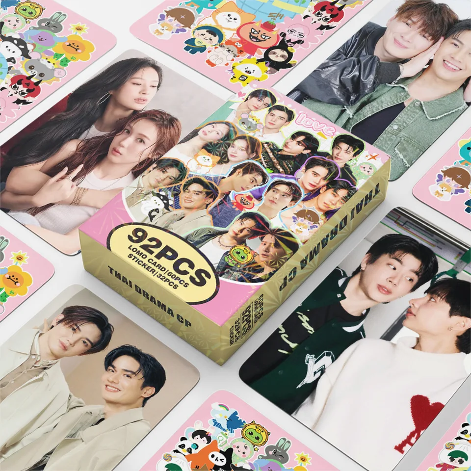 92 Pcs GMMTV Series Laser Lomo Cards Set OffGun EarthMix JoongDunk