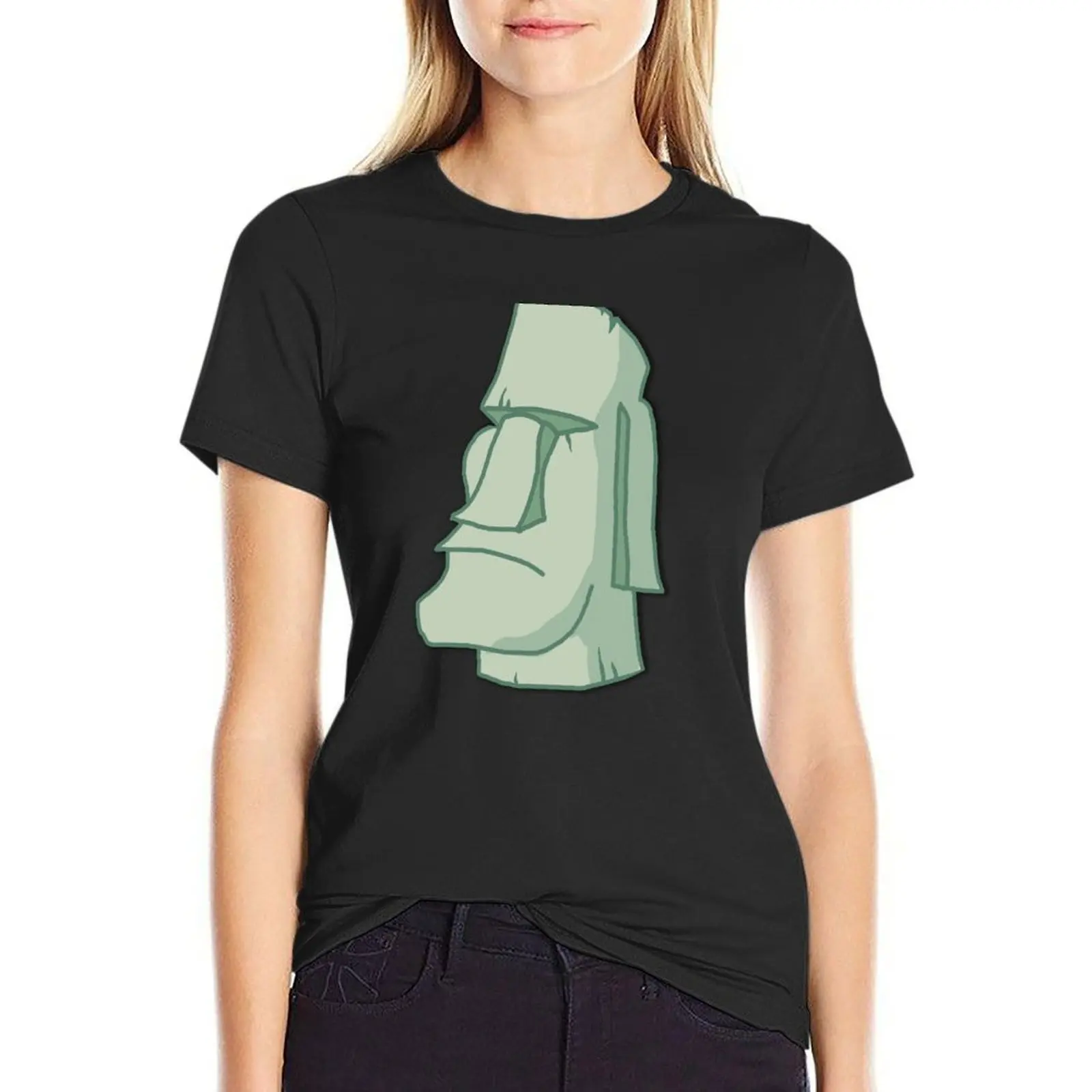 Easter Island Moai T-Shirt tops tees kawaii clothes Blouse t-shirts for Women pack