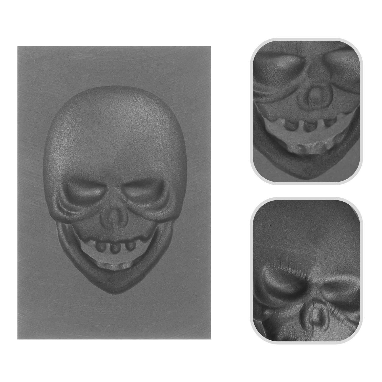 

High Density Graphite Ingot Mold Skull Decoration Casting Mold Melting Tool Metal Crafting Supplies Jewelry Accessories