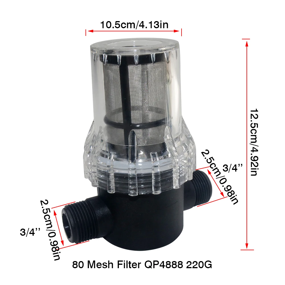 مرشح دلو غسيل السيارات فلتر سقي الحديقة 1/2 ''3/4'' 1 ''نظام الري الشوائب المسبق فلتر مائي لتربية الأحياء المائية