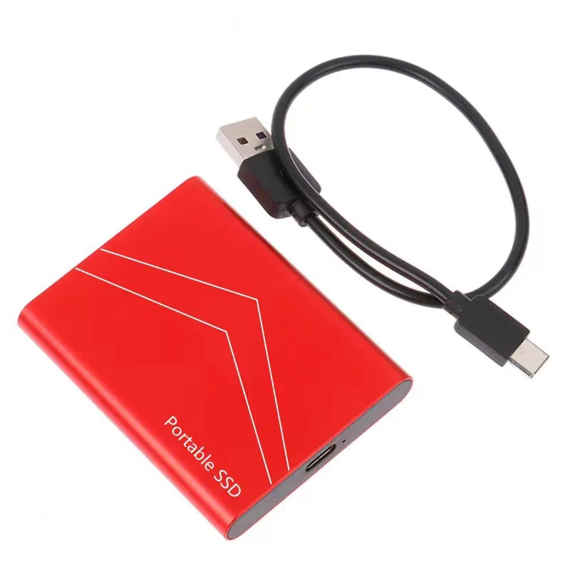 القرص الصلب الخارجي الأصلي USB3.1 Type-C القرص الصلب 1 تيرا بايت 2 تيرا بايت محرك الحالة الصلبة 4 تيرا بايت محرك أقراص SSD عالي السرعة لأجهزة الكمبيوتر المحمول/الكمبيوتر/الهاتف/ماك