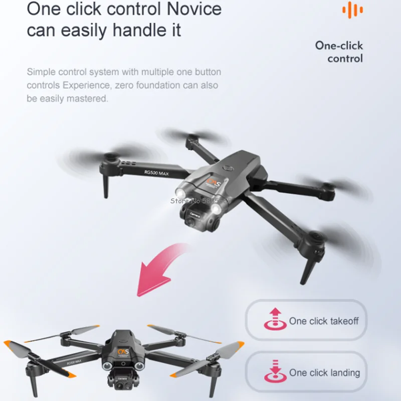 Drone RC pliable sans balais, flux optique hovering, caméra 8K, évitement intelligent des obstacles, capteur G, retour intelligent, télécommande, quadrirotor