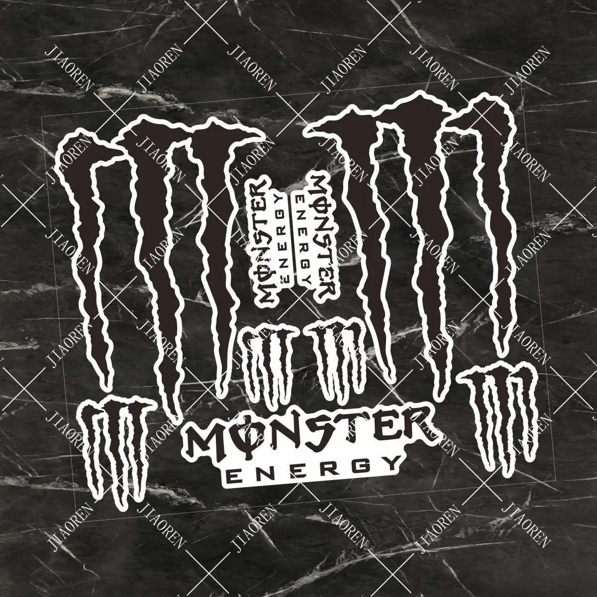 Halloween Monster Energy Adesivos Kit de decalque de capacete emblema de tanque de motocicleta