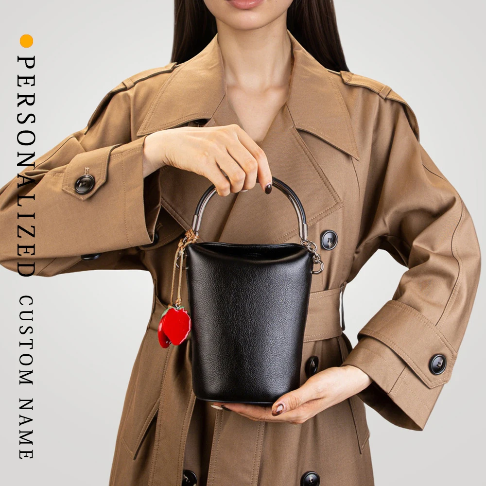 

Новинка, роскошная винтажная сумка-мешок из натуральной кожи, женская зимняя модная сумка через плечо для телефона, ретро-сумка для мобильного телефона, женская сумка