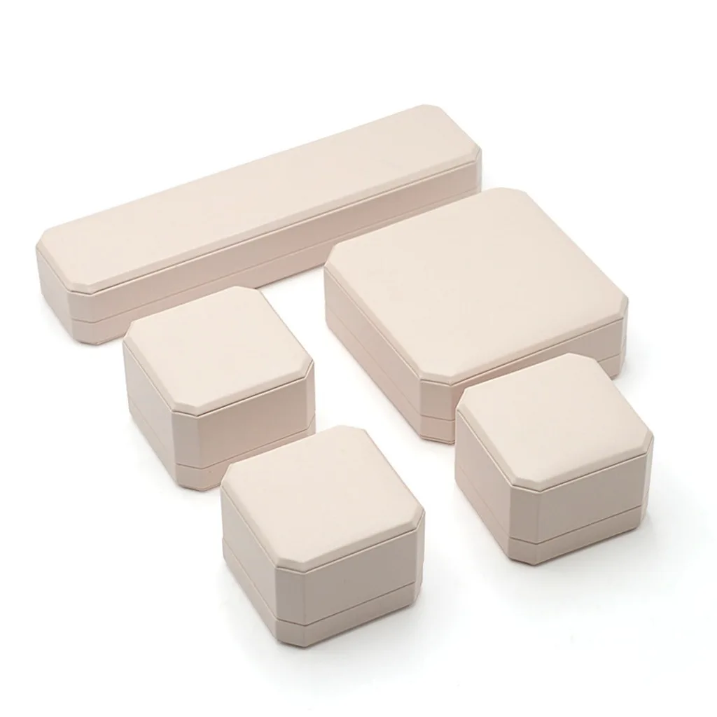 Long Necklace Box Octagonal Bracelet Box Pendant Box Elegant For Proposal Rings Jewelry Counter Displays Birthday Gifts