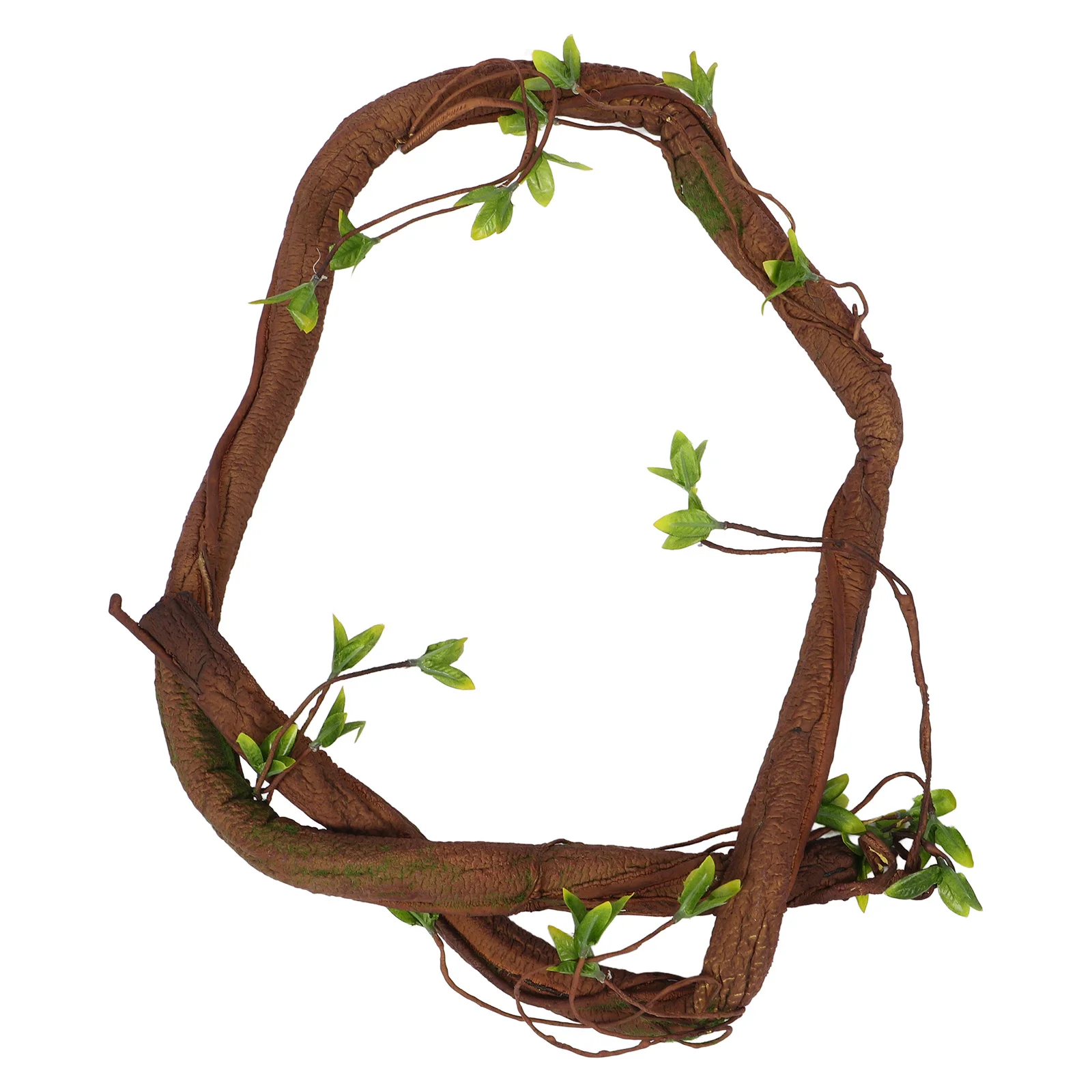 

Artificial Tree Twig Fake Cane Vine Leaves Wrapped Decor Wall Garden Wedding Party Decoration Faux Plant Rattan Adorn
