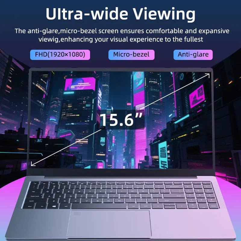 마쿠타 노트북 15.6인치 휴대용 노트북 인텔 CPU I7-1165G7 IPS 32GB 2T SSD 1920*1080 FHD 디스플레이 노트북- 독일어 키보드