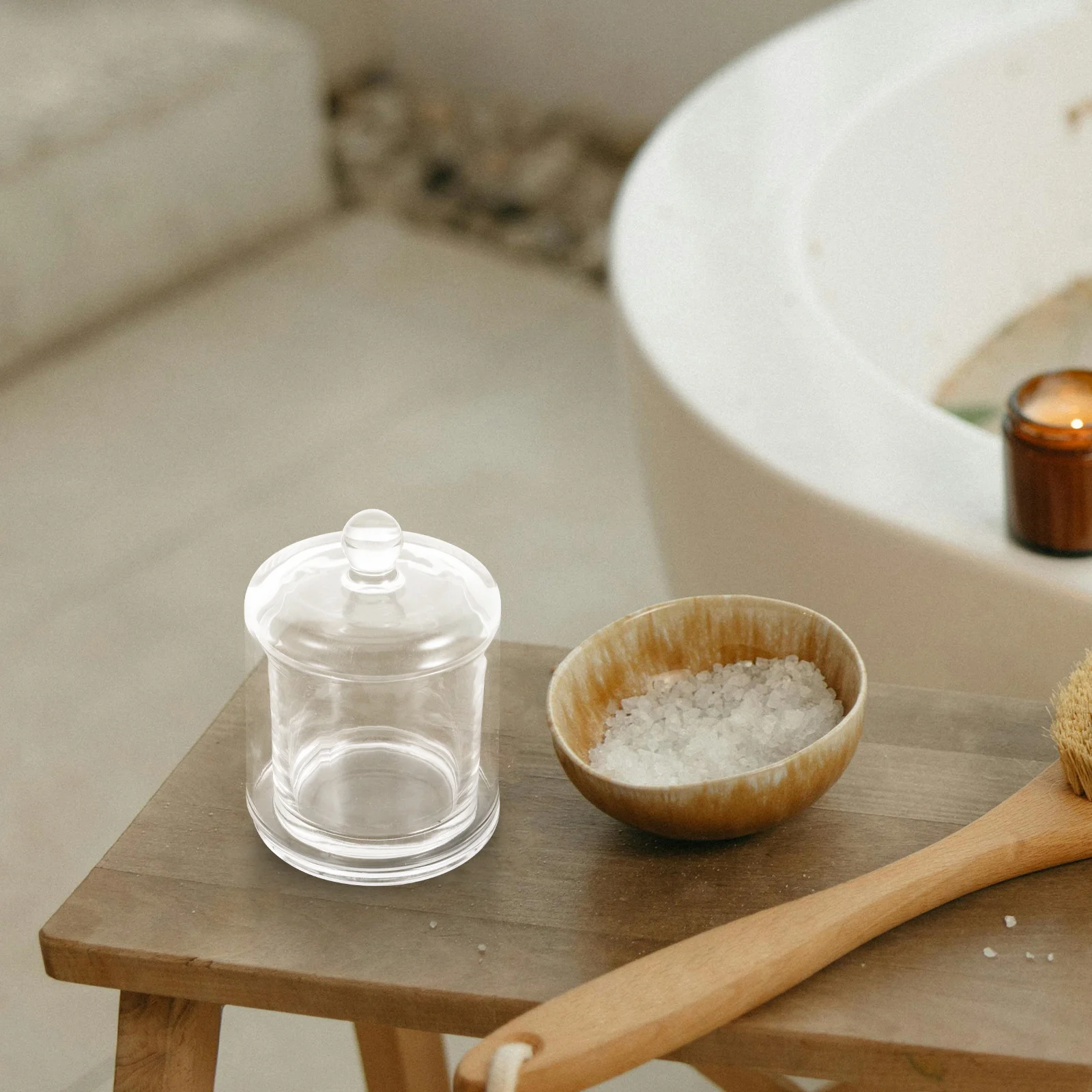 390 مللي حامل شمعدان زجاجي شفاف لشموع ضوء الشاي غطاء مقاوم للرياح ديكور المنزل غرفة المعيشة الحمام الطعام