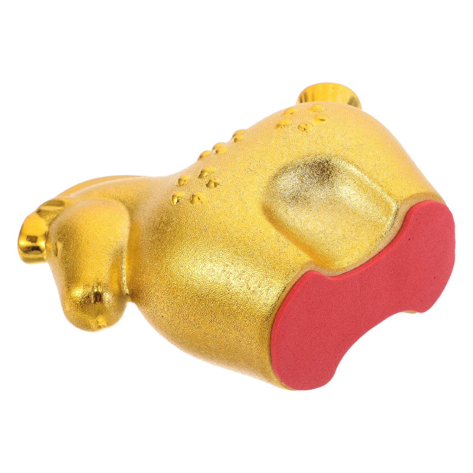 

Ceramic Horse Desktop Ornament Gold Finish Hollow Design 2026 Chinese New Year Spring Festival Office Decor Gold Decor