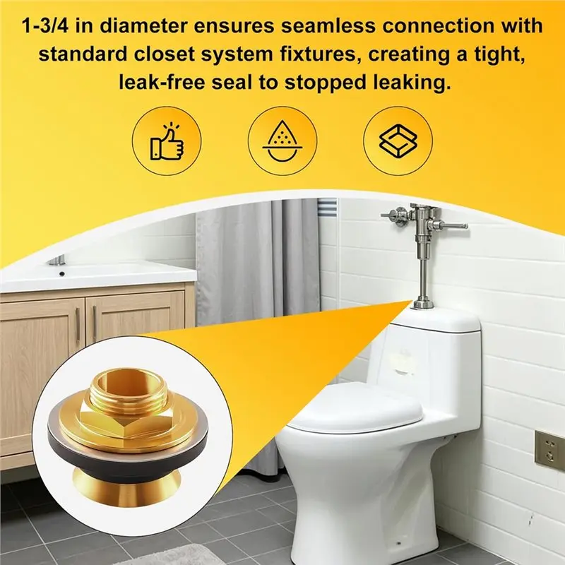 For 1-3/4″ In Round Openings 40131 Closet Spud Closet Spud For EZ-FLO-[ToolMr A83]