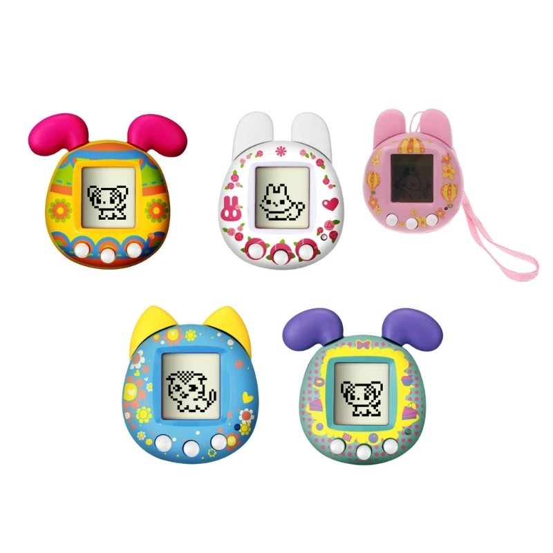 77HD Virtual Pet Game Handheld Console Toy Nouveauté Pendentif Kids Patience Training Toy