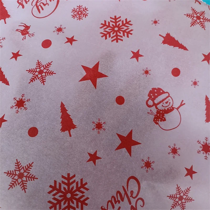 10 Sheets Christmas Gift Wrapping Paper Flower Bouquet Packing DIY Tissue Paper New Year Wedding Party Decoration Supplies