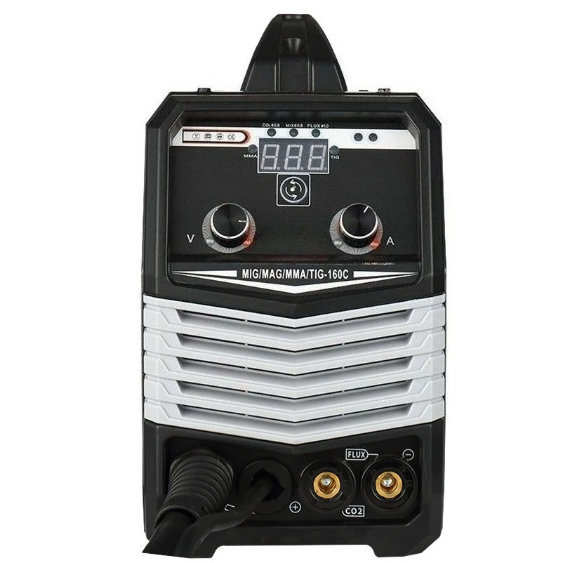 4 In 1 Multi-function Welder 120A 220V, MIG MAG TIG MMA Welding Machine for 1kg Wire Spool Metal Fabrication Work High Quality