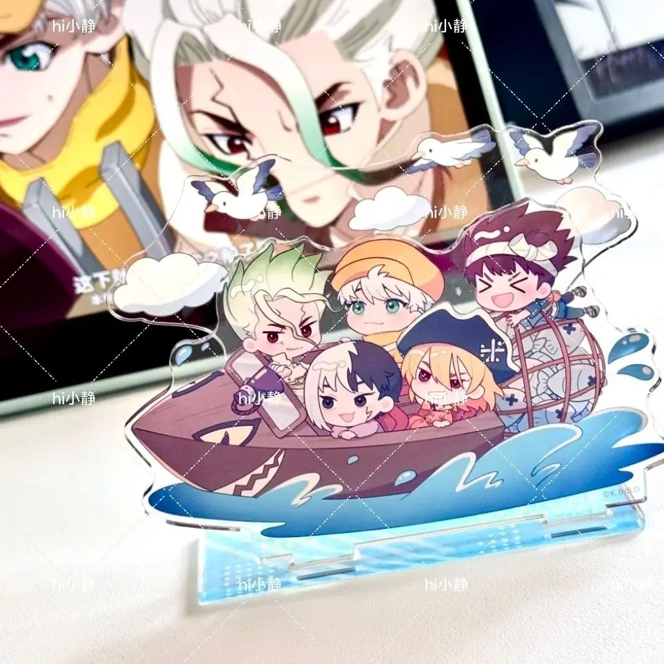 Dr.STONE Anime Figure ‌‌Ishigami Senku Asagiri Gen Toy Figures Woman Cosplay Action Stand Figurine Model Doll Toys Acrylic Gift