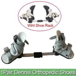 1Pair Orthopedic Soft Dennis Brown Shoes Club Foot Corrective Shoes for Rehabilitation Children Walking Shoes