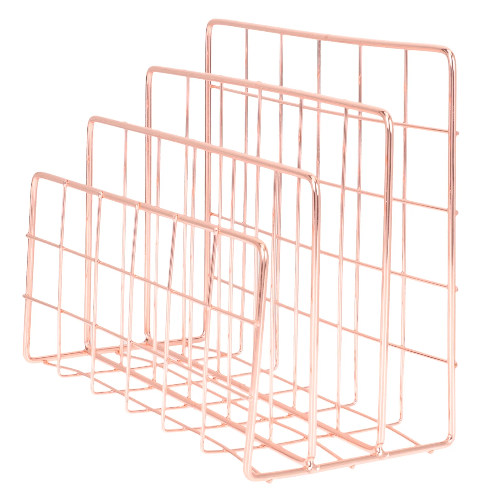 Modern 3 Slot Metal Mail Storage Rack Desktop ganizer for Books Files Magazines Iron Wall Mount Office