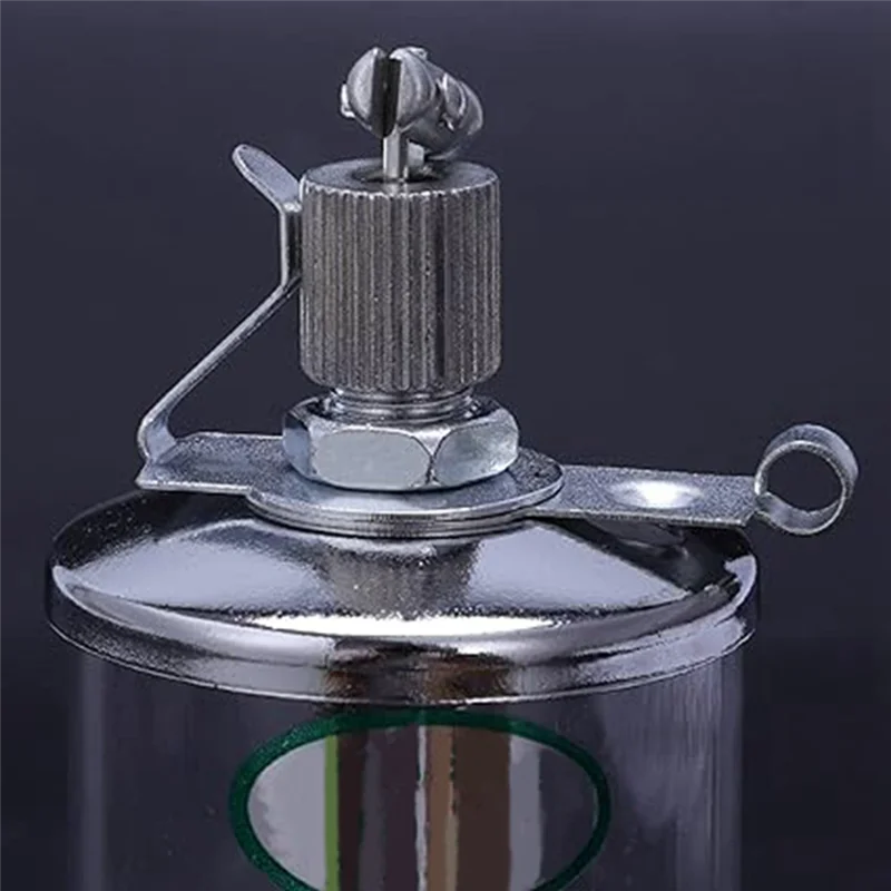 AEE2-5PCS 50ML Engine Oil Gravity Drip Injectors, Needle Valve Oil Cups, Glass Oil Cups, Machine Tool Oil Cups Durable