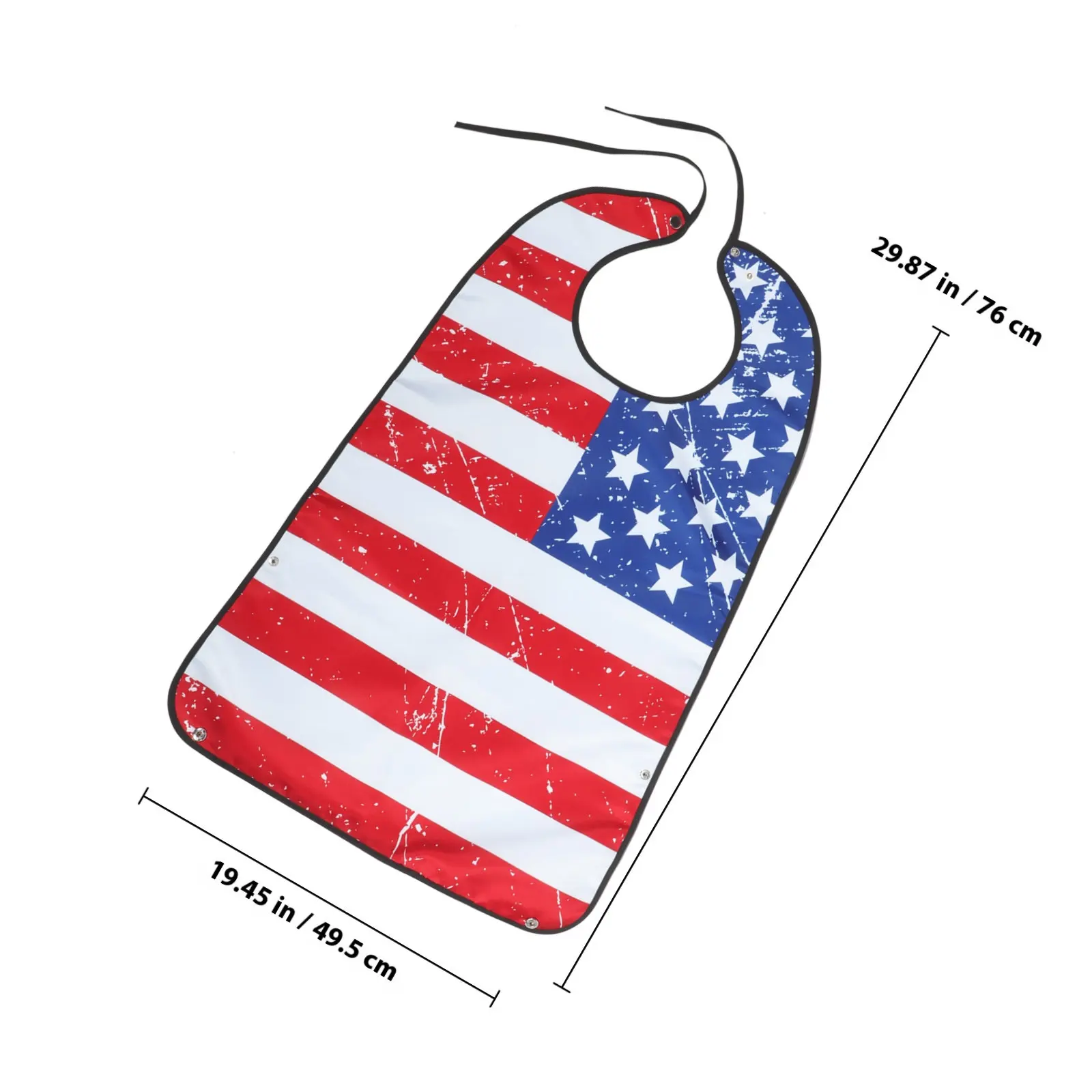 Waterproof Adult Bib Reusable Folding Dinner Bib for Elderly and Adults Comfortable Soft Polyester Stain Protection Eating