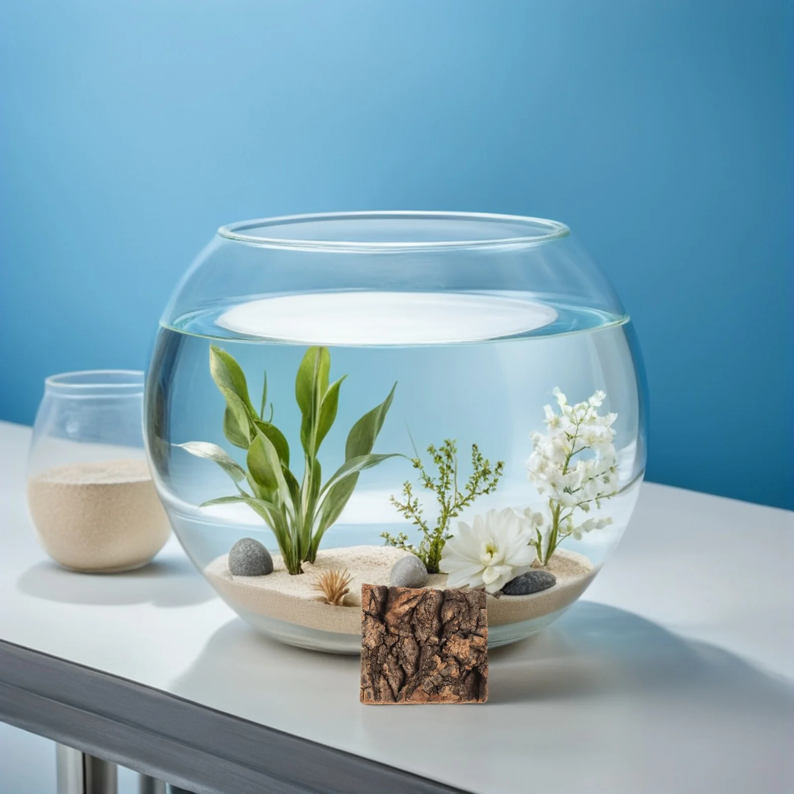 

4Pcs Reptile Terrarium Decor Tree Bark Background Hideout Platforms for Lizards Snakes Turtles Reptile Cave Lizard Hideout