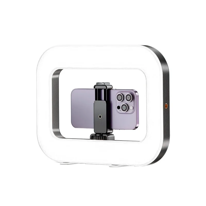 Mobile Phone RGB Handheld Fill Light,portable Mobile Phone Live Broadcast Photography Lamp Desktop Rabbit Cage Selfie Light