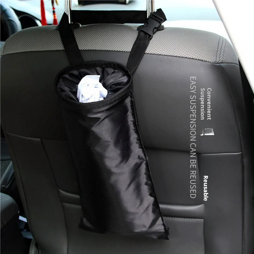 

Car Garbage Bag Car Supplies Storage Hanging Type Car Trash Can Cleaning Bag Cloth Trash Can Storage Bag