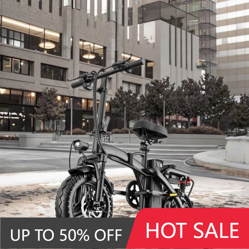 RRE 350W folding electric bicycle with 48V lithium battery, produced by Chinese factory, adult electric bicycle, 3-speed electri