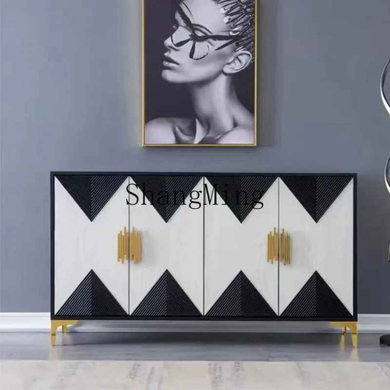 

ZYY Light Luxury Living Room Multifunctional Storage Cabinet Minimalist Entry Entrance Cabinet Whole Furniture