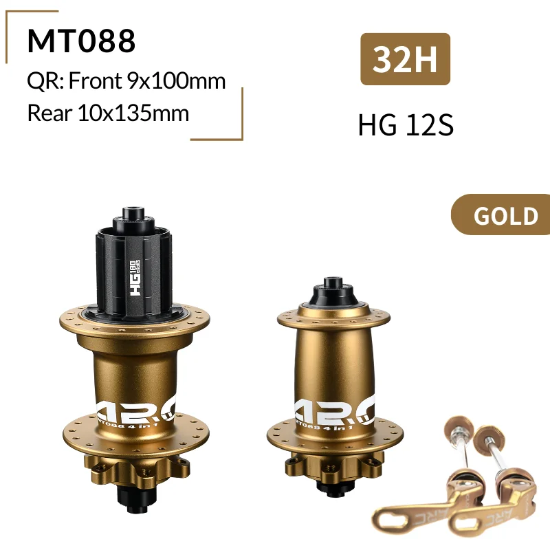 ARC MT088 MTB Hub 6 Pawls 180 Clicks Sealed Bearing Front 9x100