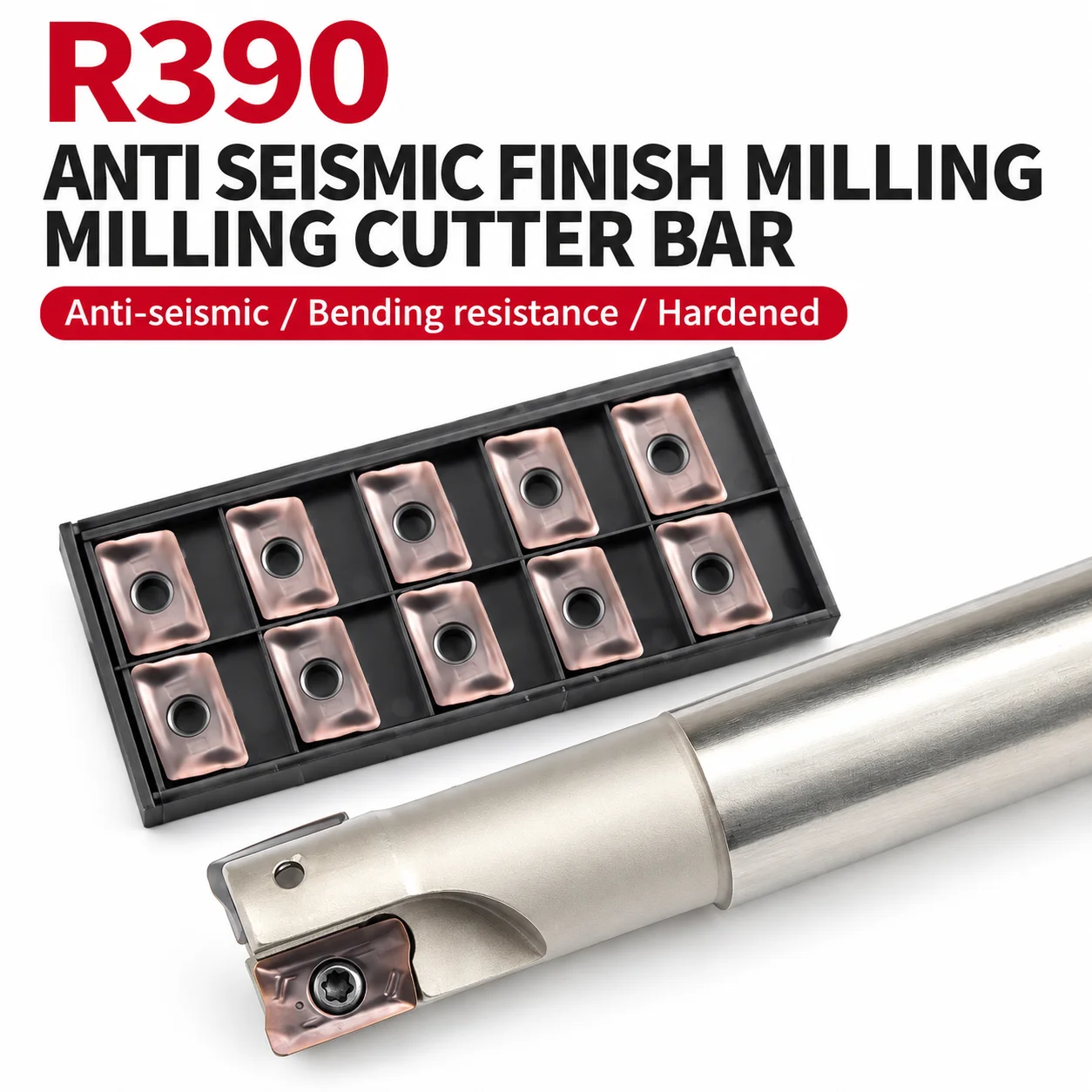 1pcs R390 C15-16-150 200-2T/ R390 C19-20-150-2T Indexable Face Milling Cutter Holder and CNC Tool Combination for R39011 Carbide