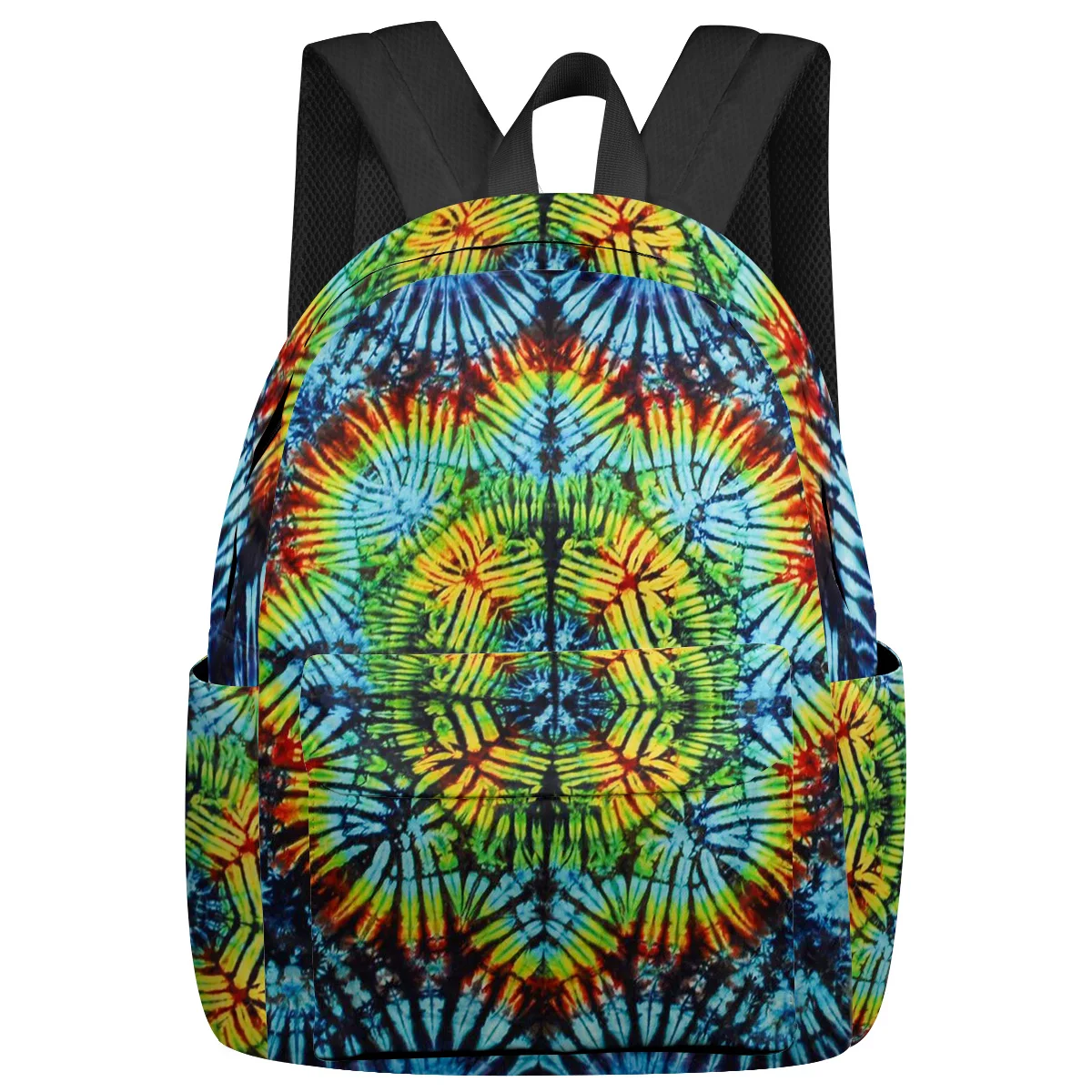 

Tie-dye Ethnic Blue Watercolor Color Backpacks Teenagers Student School Bags Laptop Backpack Men Women Female Travel Mochila