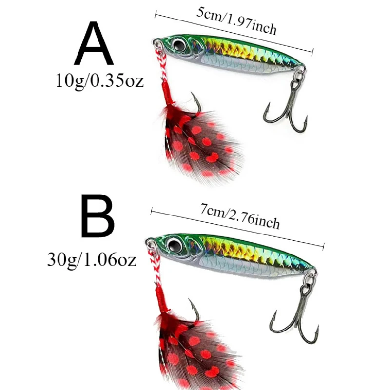 16pcs/set Metal Jig Spoon 10g/30g Cast Jigging Spoon Saltwater Jig Shore Jigging Lures Seabass Metal  Cast Jig Spoon Lure view 2